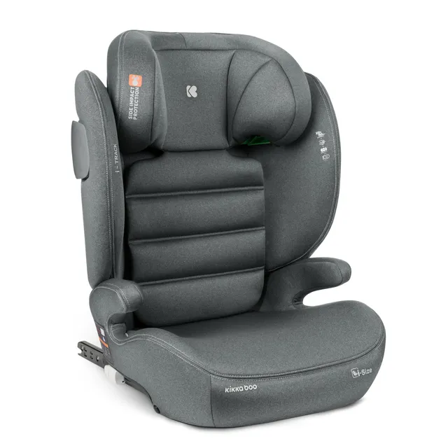 kikkaboo-i-track-silla-coche-grupo-2-3-isofix-gris-100-150-cm image 1