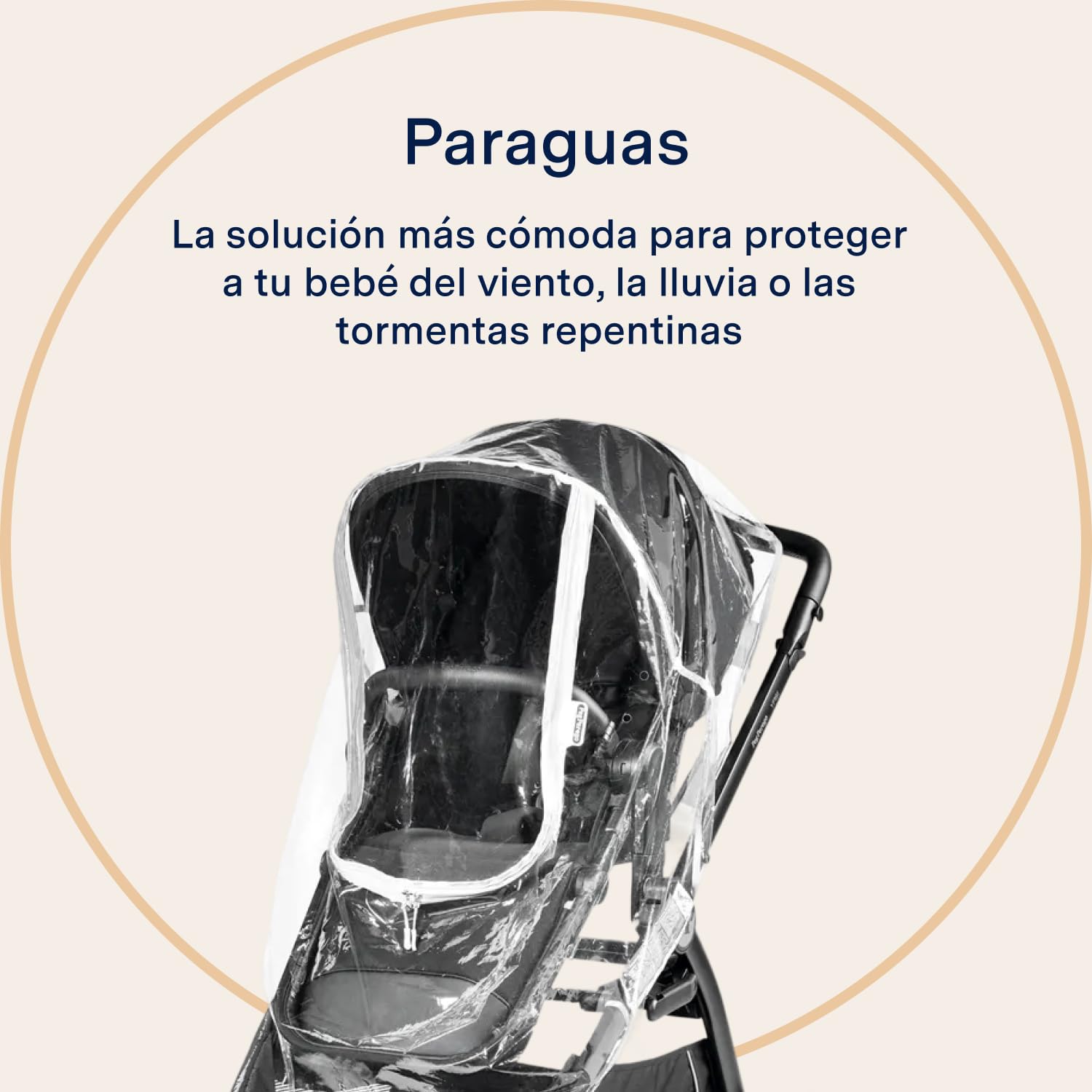peg-perego-rain-cover-stroller-burbuja-de-lluvia-transparente-para-sillas-veloce image 2