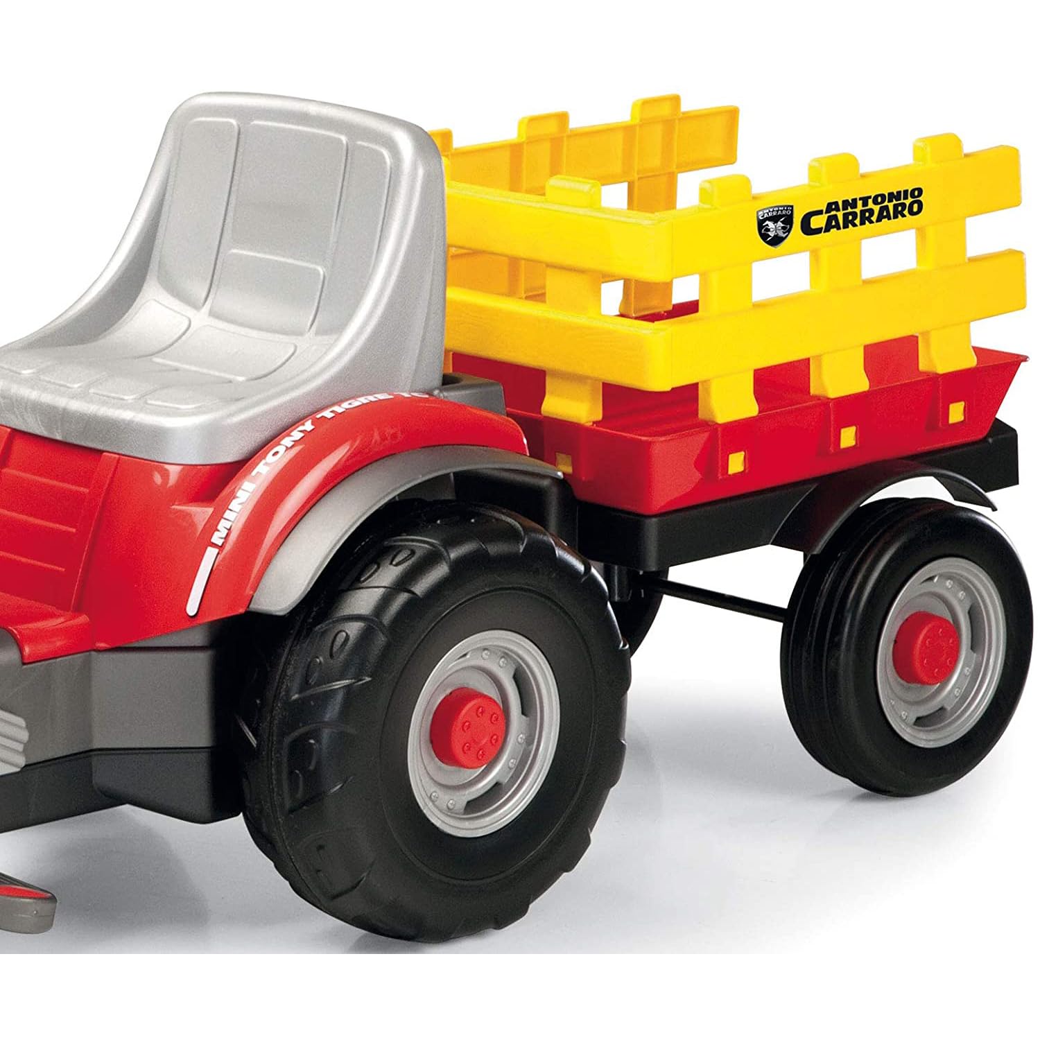peg-perego-mini-tony-tigre-tractor-de-pedales-con-remolque image 7