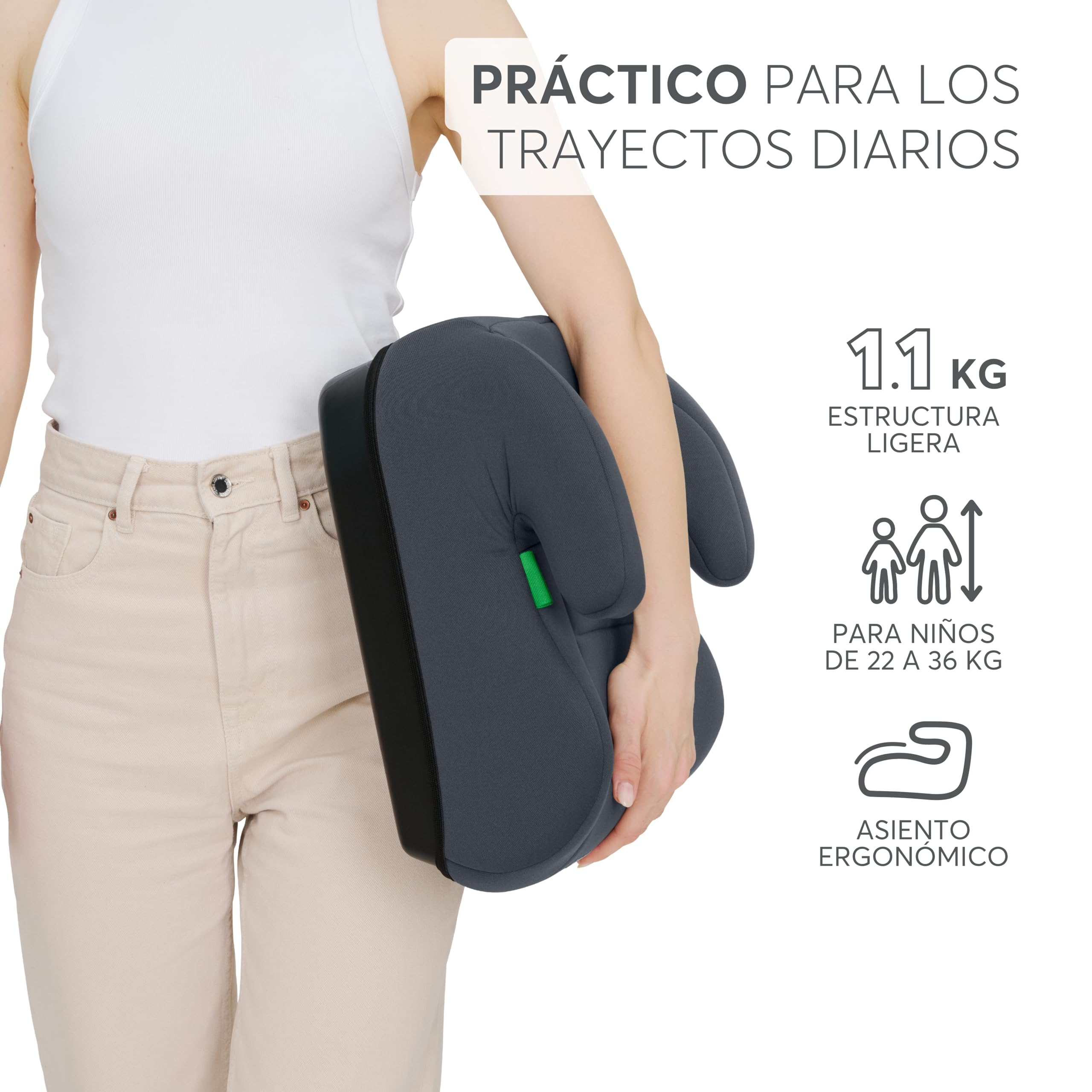 kikkaboo-i-up-alzador-de-coche-i-size-125-150-cm-22-36-kg-negro image 5
