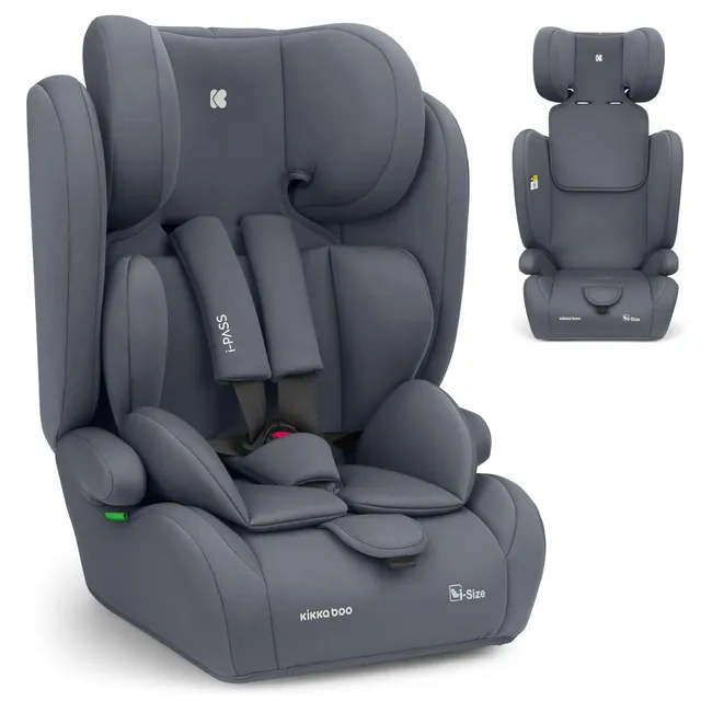 kikkaboo-i-pass-silla-de-coche-grupo-1-2-3-9-36-kg-76-150-cm-gris image 1