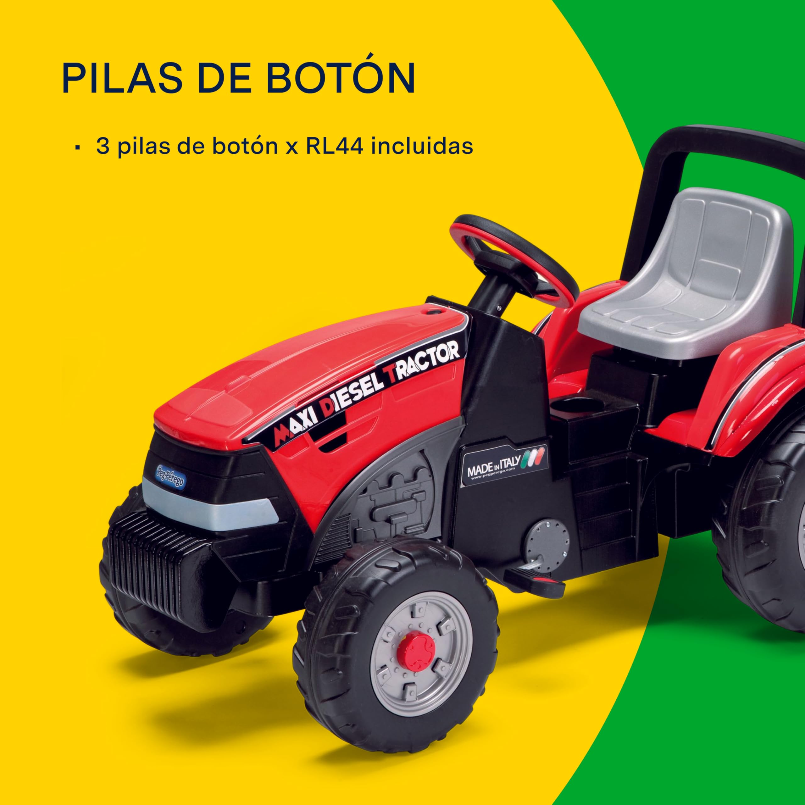 peg-perego-maxi-diesel-tractor-de-pedales-con-remolque-a-partir-de-2-a-os image 7