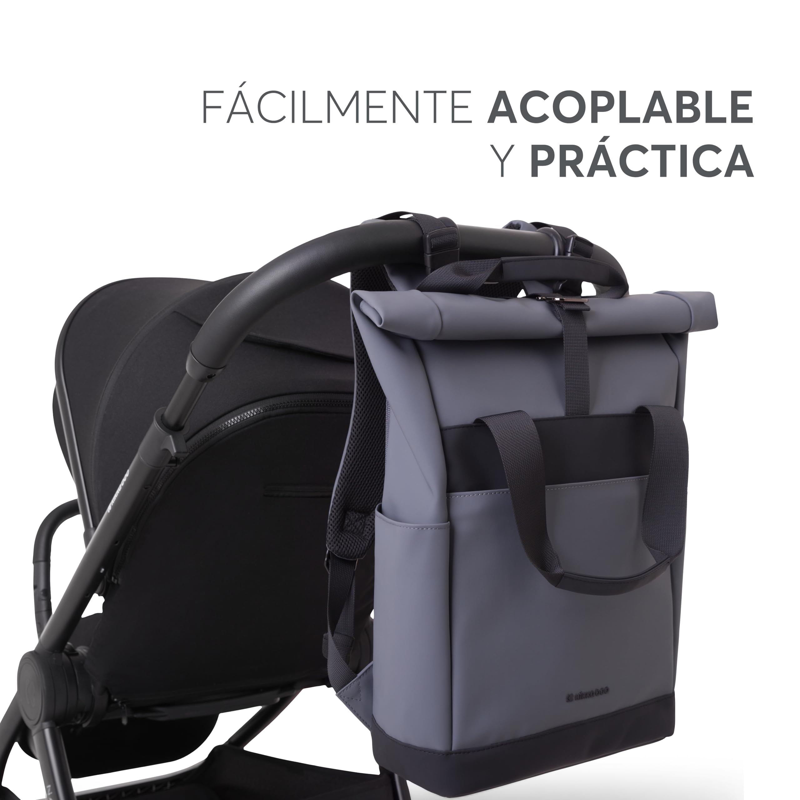 kikkaboo-cerise-mochila-pa-alera-negro-con-cambiador image 6