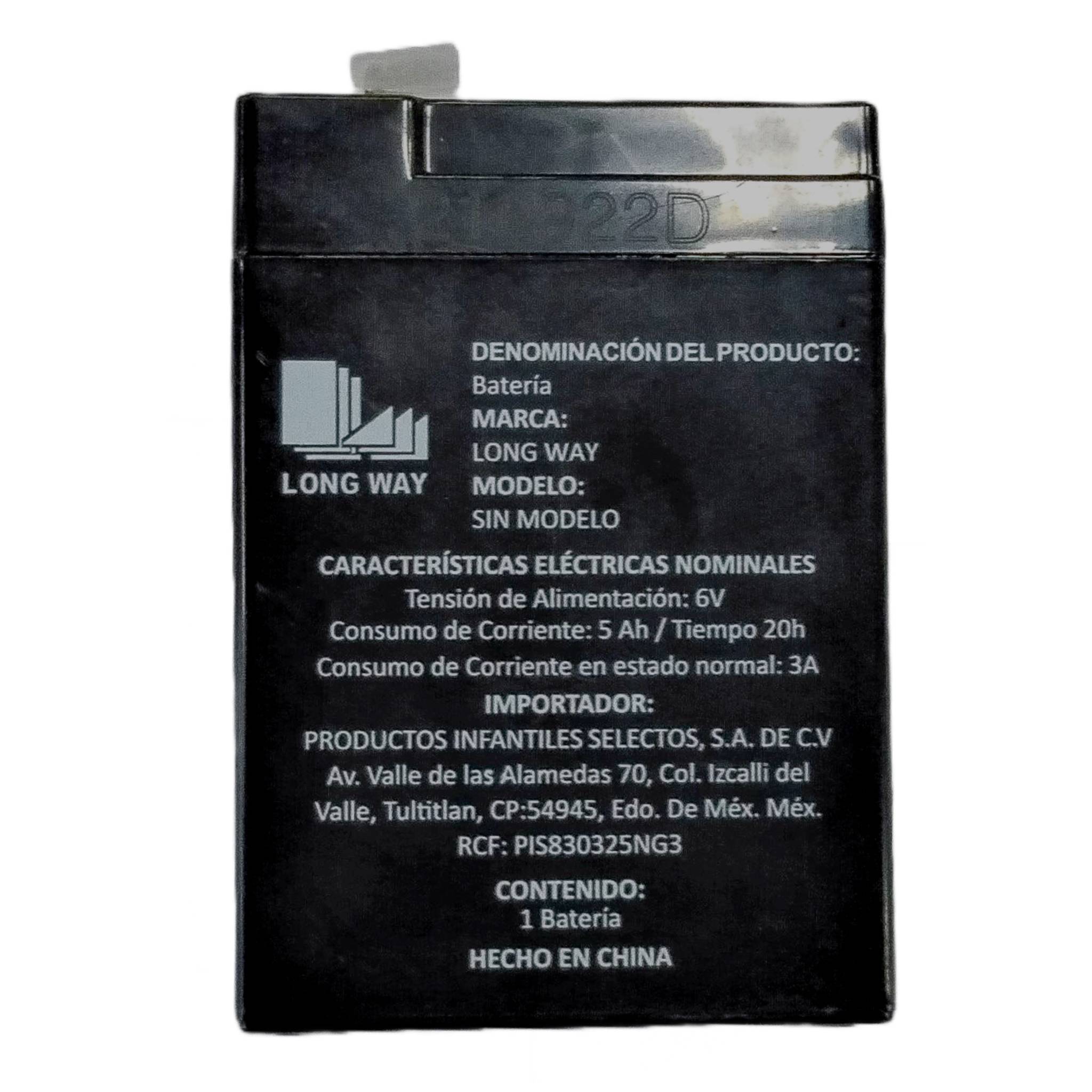 prinsel-bater-a-6-volts-recargable-para-moto-mini-quad image 1