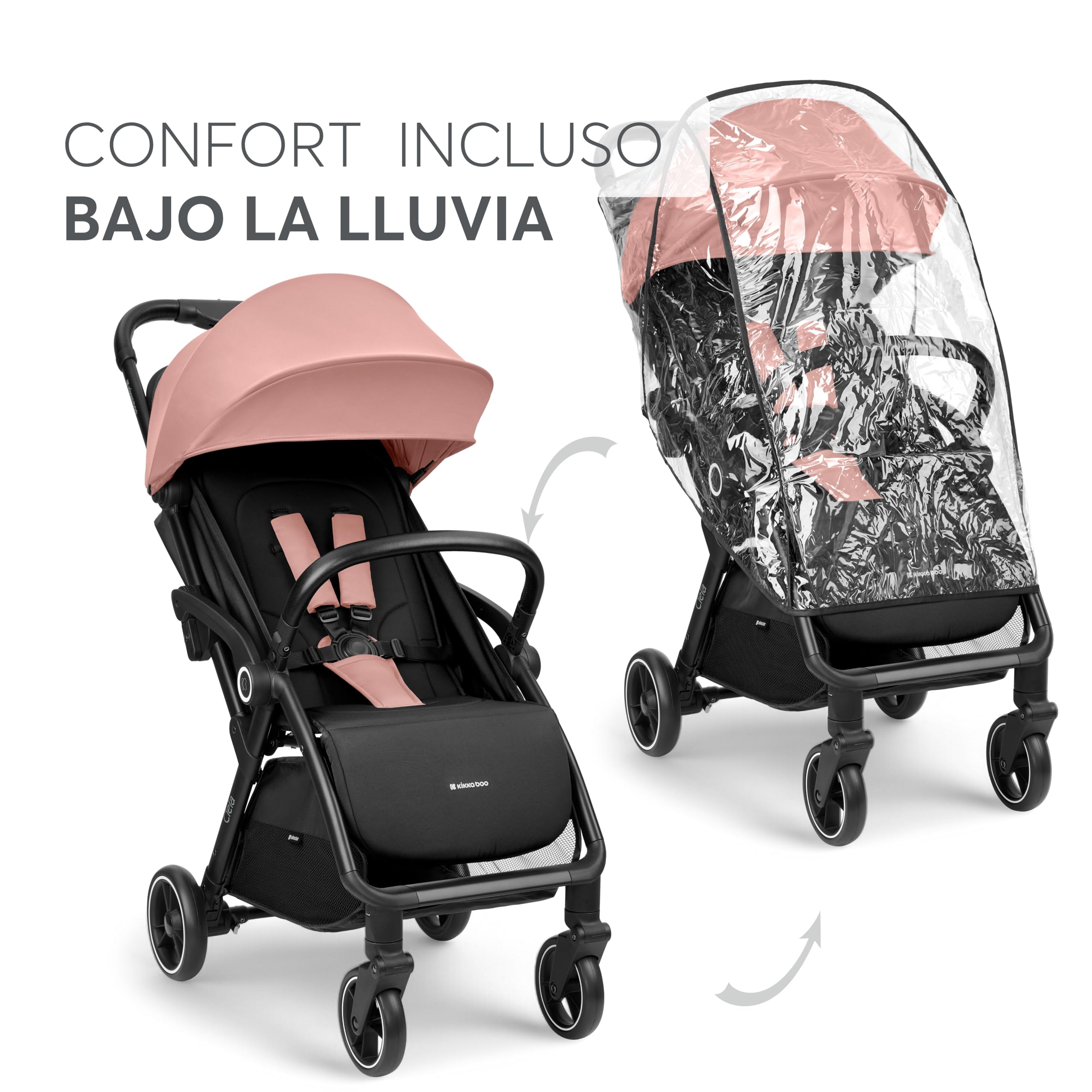 kikkaboo-ciela-silla-de-paseo-ligera-compacta-hasta-22-kg-rosa image 8