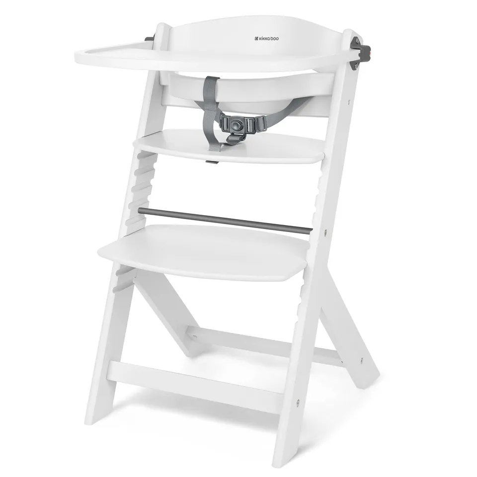 kikkaboo-nordy-trona-evolutiva-de-madera-blanca-hasta-35-kg image 1