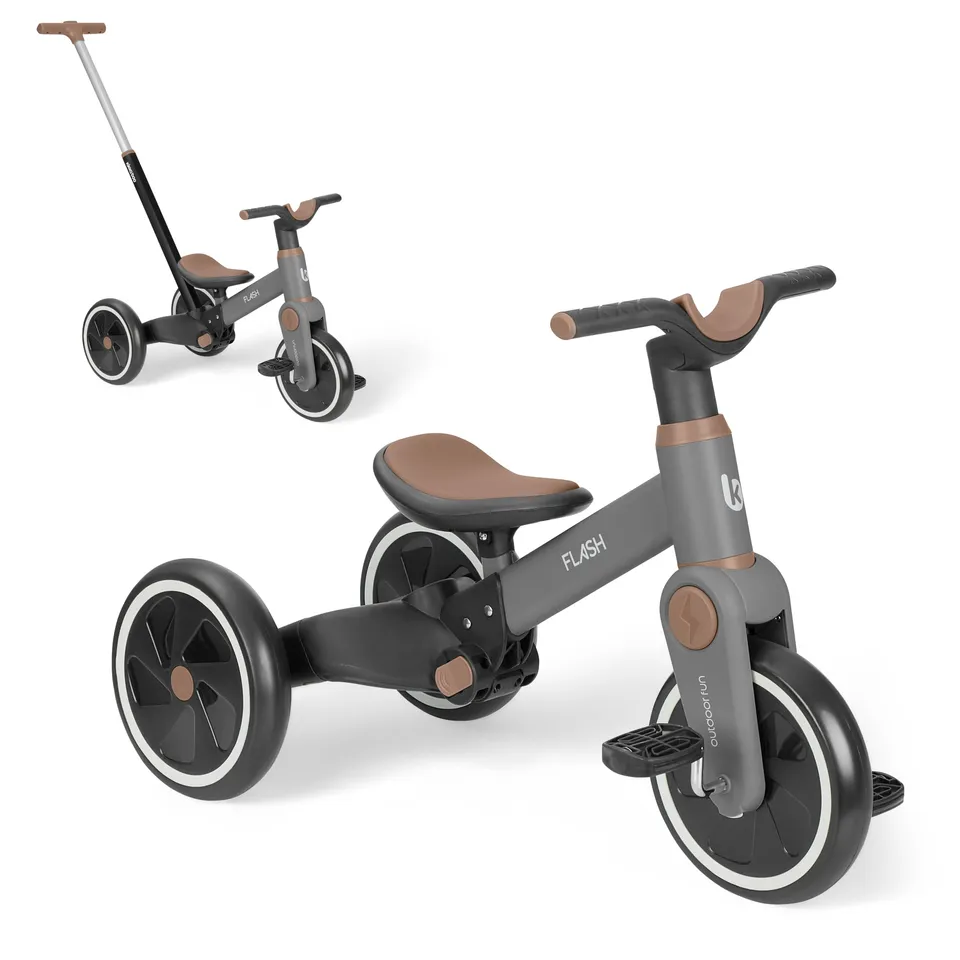 kikkaboo-flash-triciclo-evolutivo-5-en-1-desde-18-meses-a-4-a-os-con-manillar-de image 1