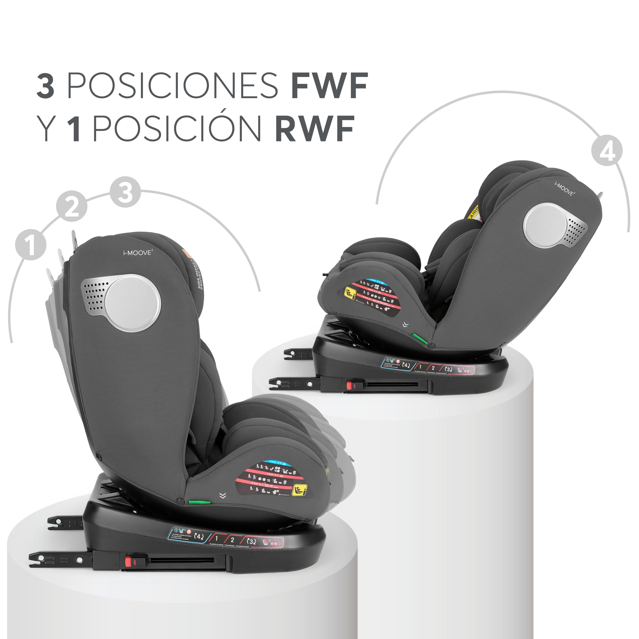 kikkaboo-i-moove-2-silla-coche-i-size-40-150-cm-isofix-360-gris-oscuro image 7