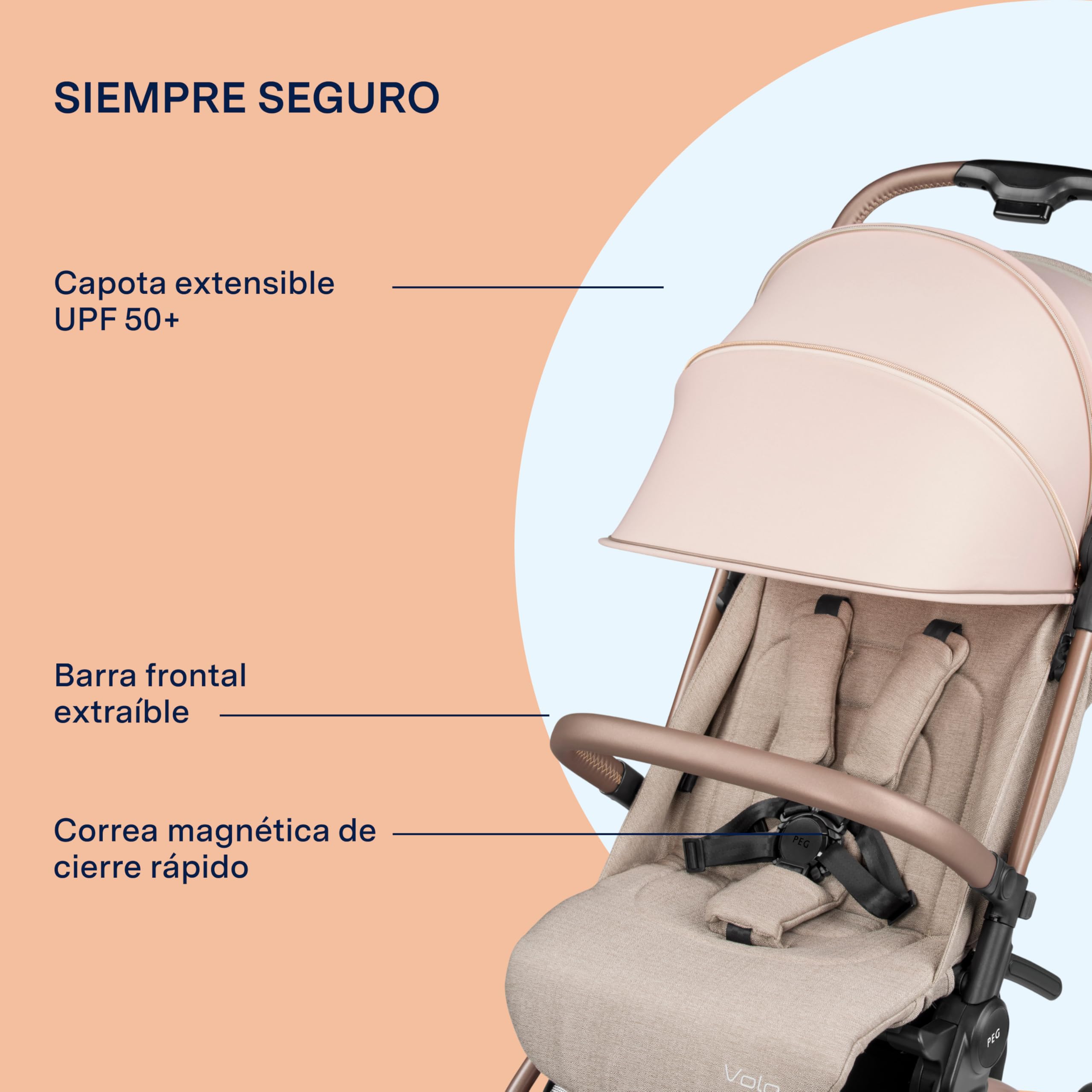 peg-perego-volo-mon-amour-silla-de-paseo-ligera-5-4-kg-avi-n-hasta-22-kg-con-bol image 7