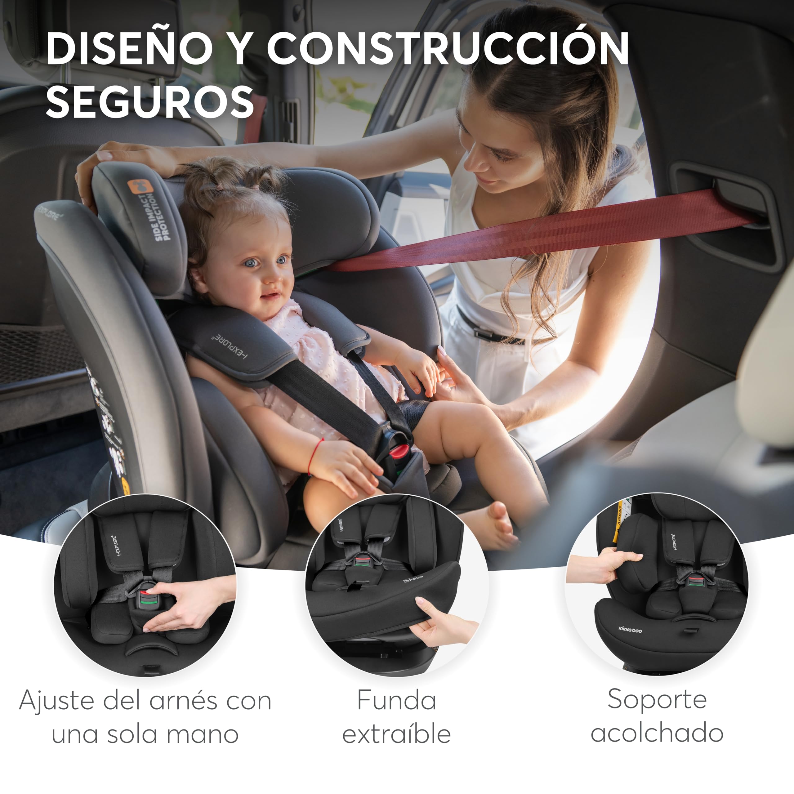 kikkaboo-i-explore-2-silla-coche-i-size-40-150-cm-sin-isofix-grey image 4