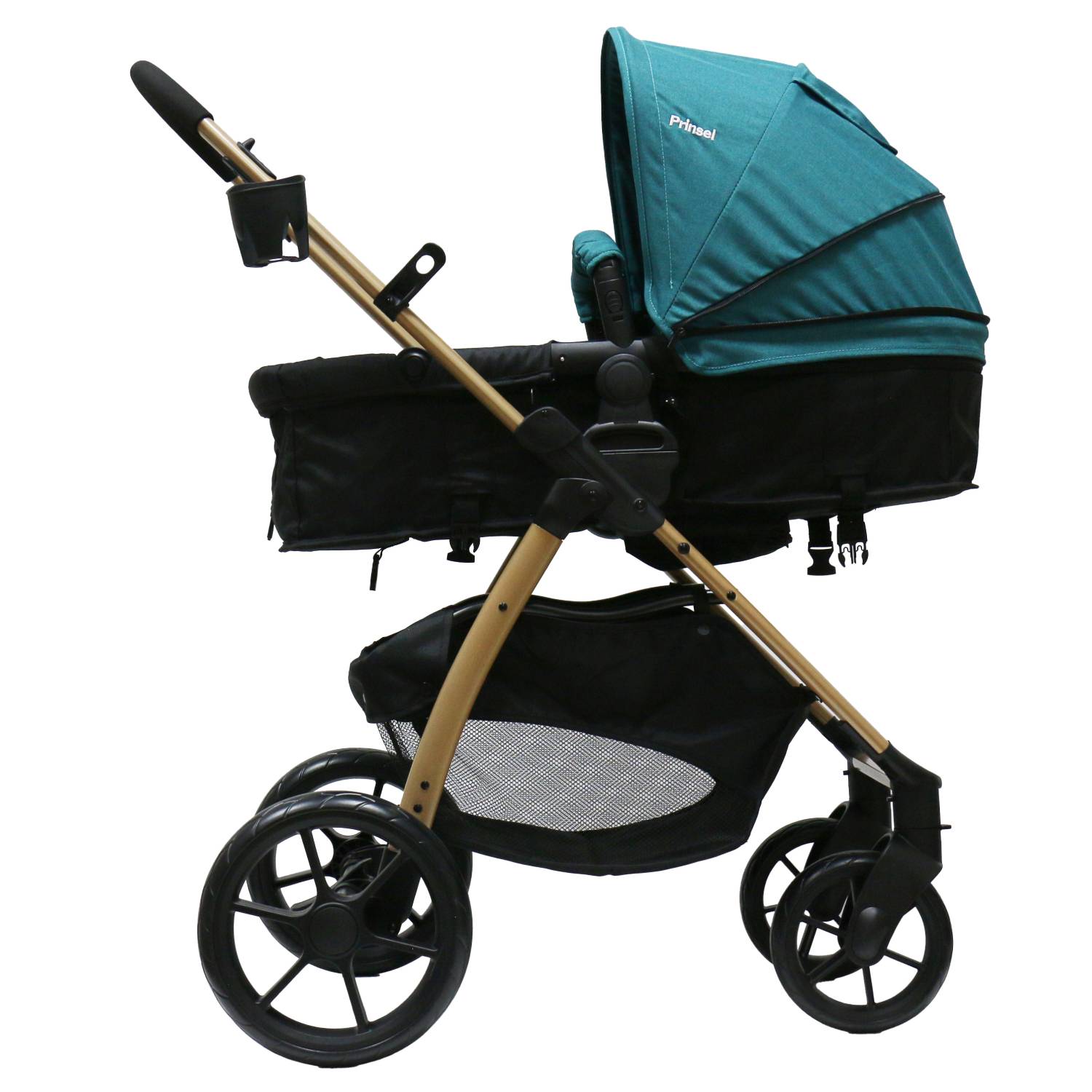 prinsel-carriola-alfa-acqua-con-asiento-reversible-y-chasis-dorado image 6