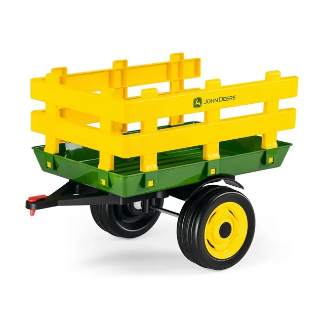 peg-perego-john-deere-stake-side-trailer-remolque-10-kg-2-ruedas image 1