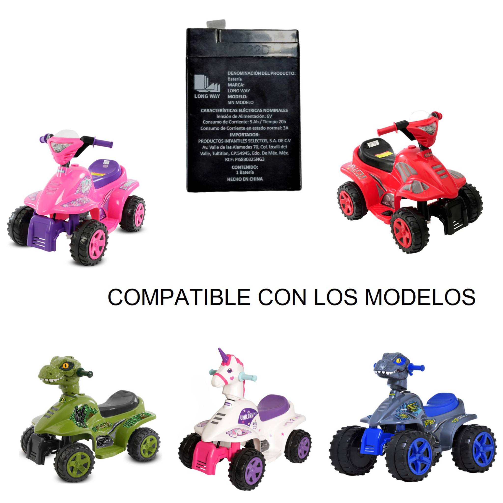 prinsel-bater-a-6-volts-recargable-para-moto-mini-quad image 2