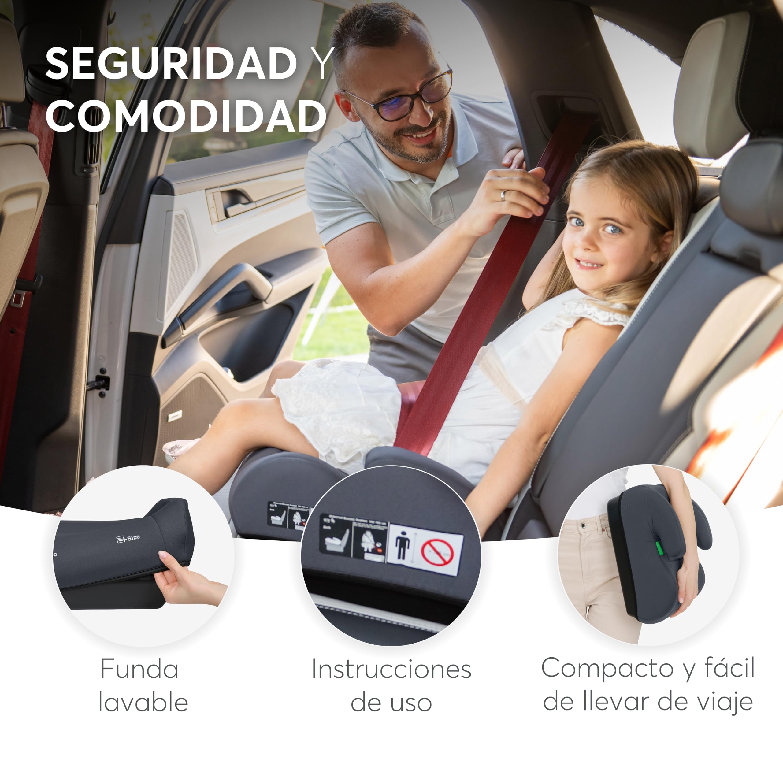 kikkaboo-i-up-alzador-de-coche-i-size-125-150-cm-22-36-kg-negro image 6