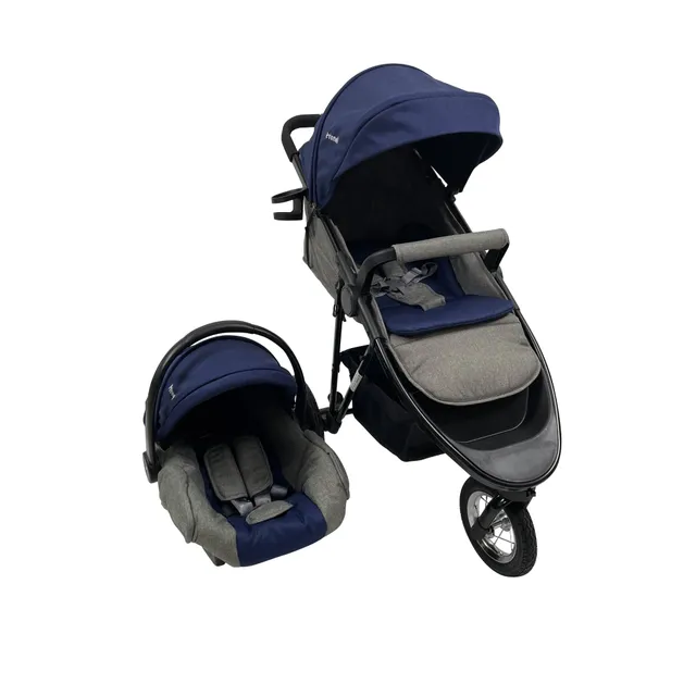 sistema-de-viaje-prinsel-fox-light-azul-carriola-jogger-3-llantas image 1