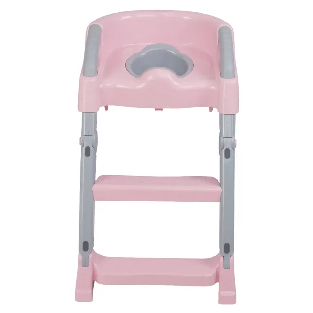 entrenador-prinsel-potty-escalera-2-en-1-rosa image 1