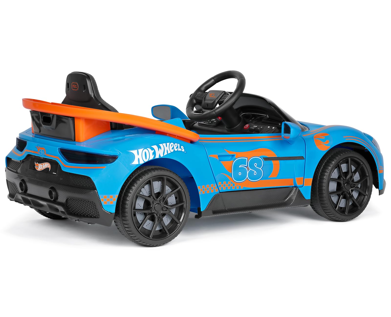 peg-perego-hot-wheels-rc-coche-el-ctrico-teledirigido-12v-con-mando-luces-sonido image 3