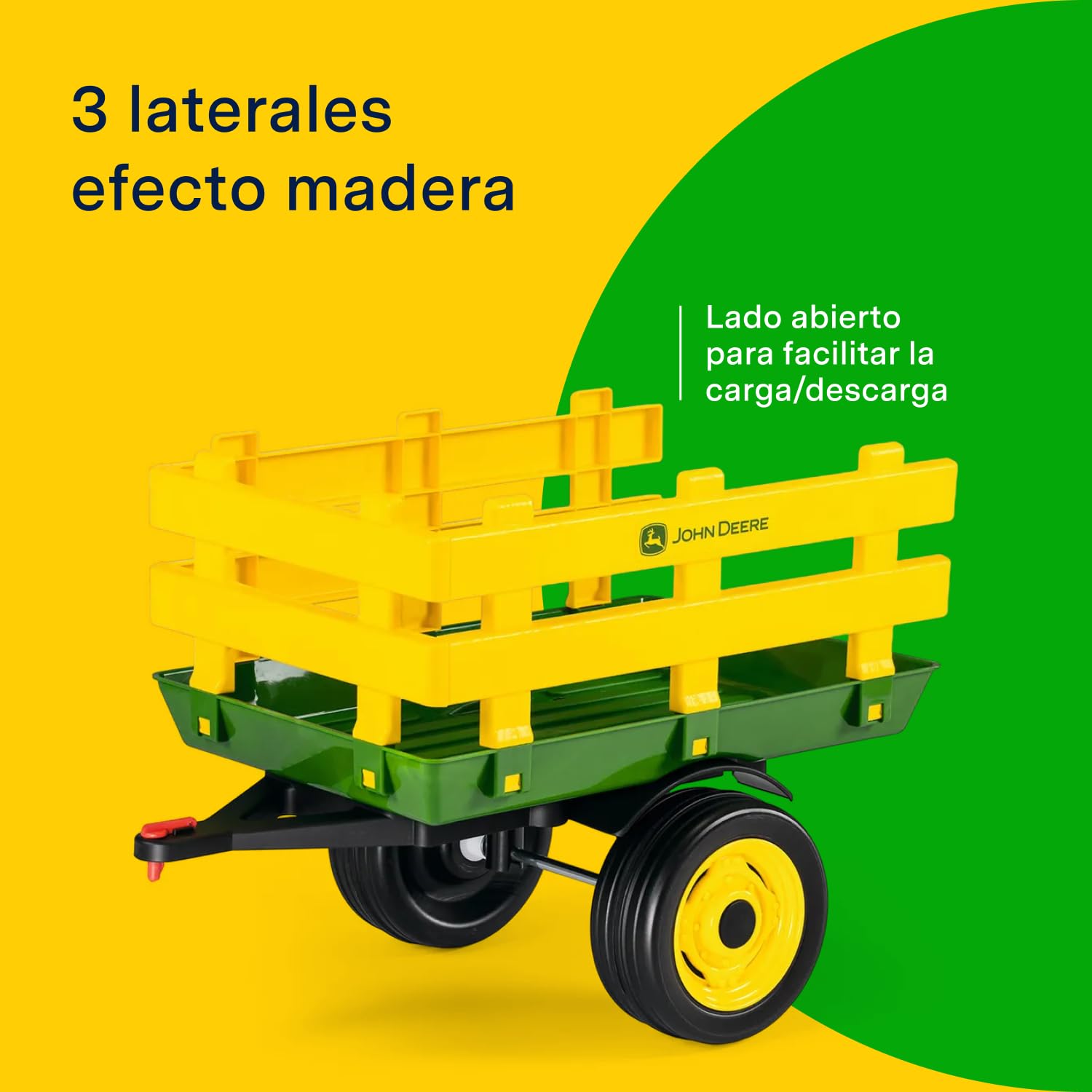 peg-perego-john-deere-stake-side-trailer-remolque-10-kg-2-ruedas image 4