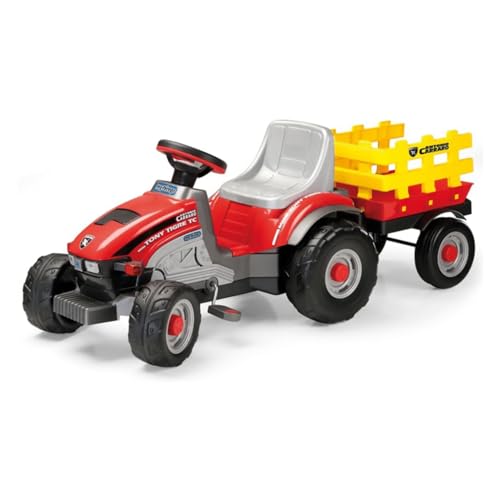 peg-perego-mini-tony-tigre-tractor-de-pedales-con-remolque image 8