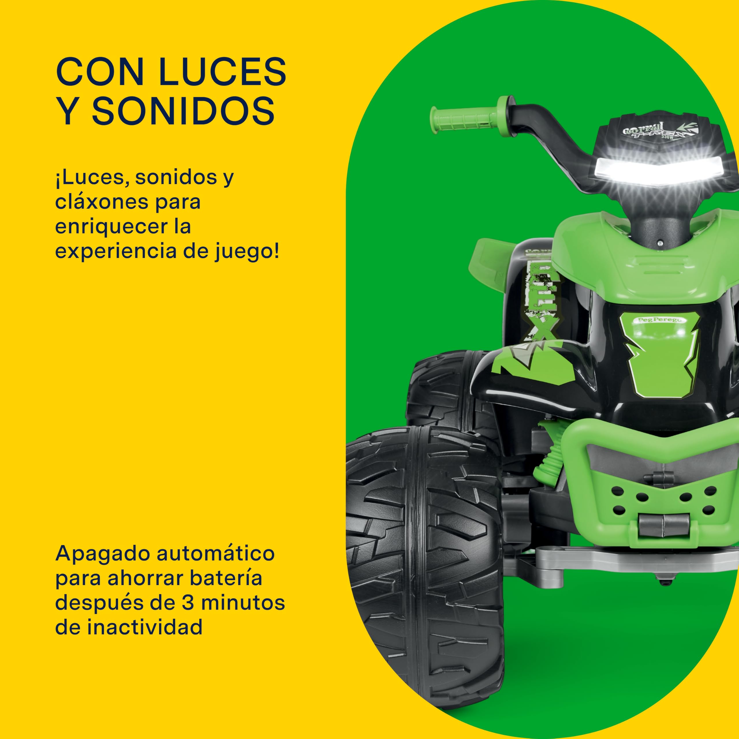 peg-perego-corral-t-rex-quad-el-ctrico-12v-330w image 5