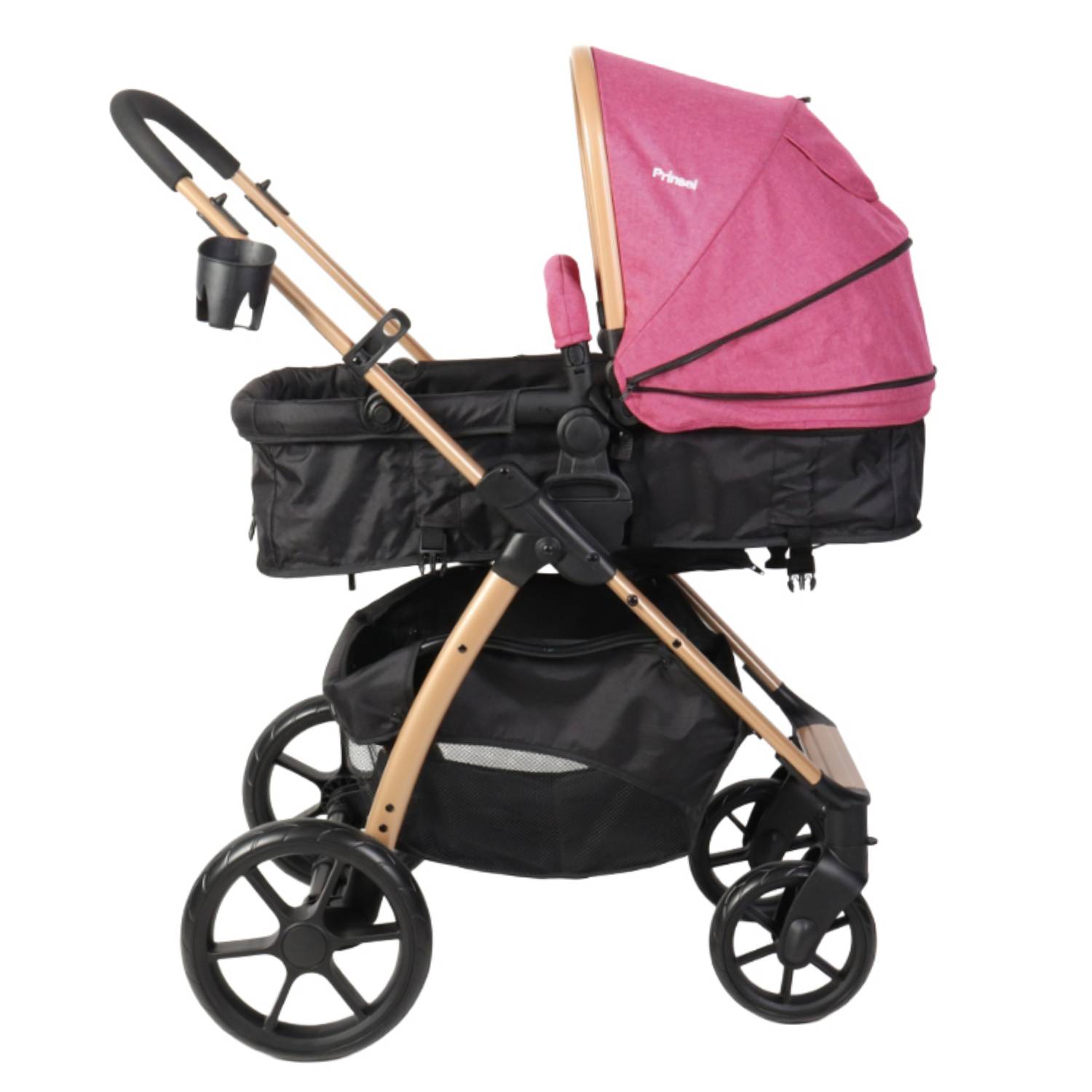 sistema-de-viaje-prinsel-prima-lx-rosa-con-portabeb-y-acabado-dorado image 5