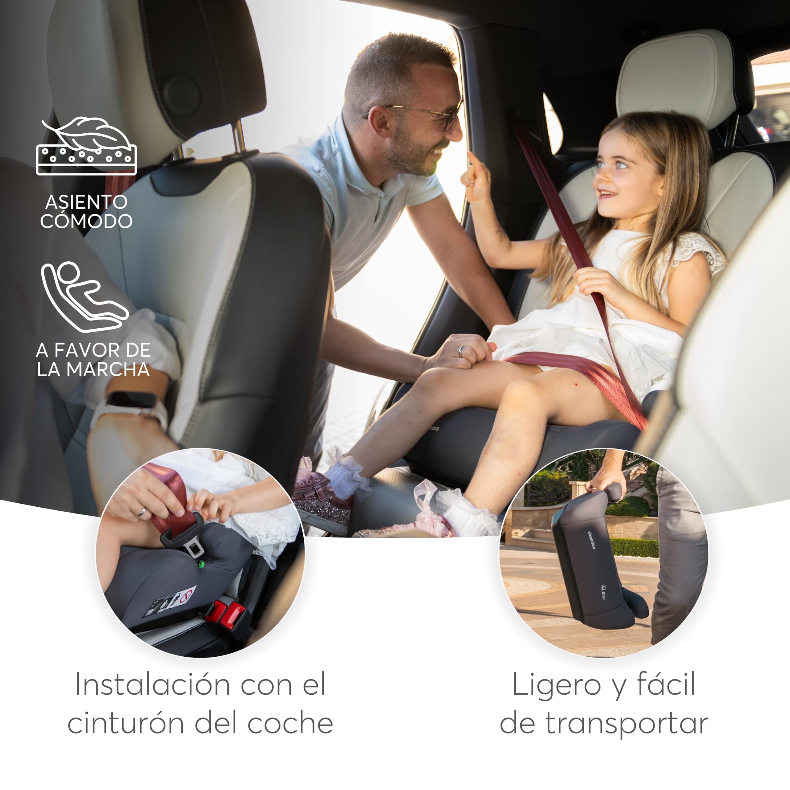 kikkaboo-i-up-alzador-de-coche-i-size-125-150-cm-22-36-kg-negro image 4