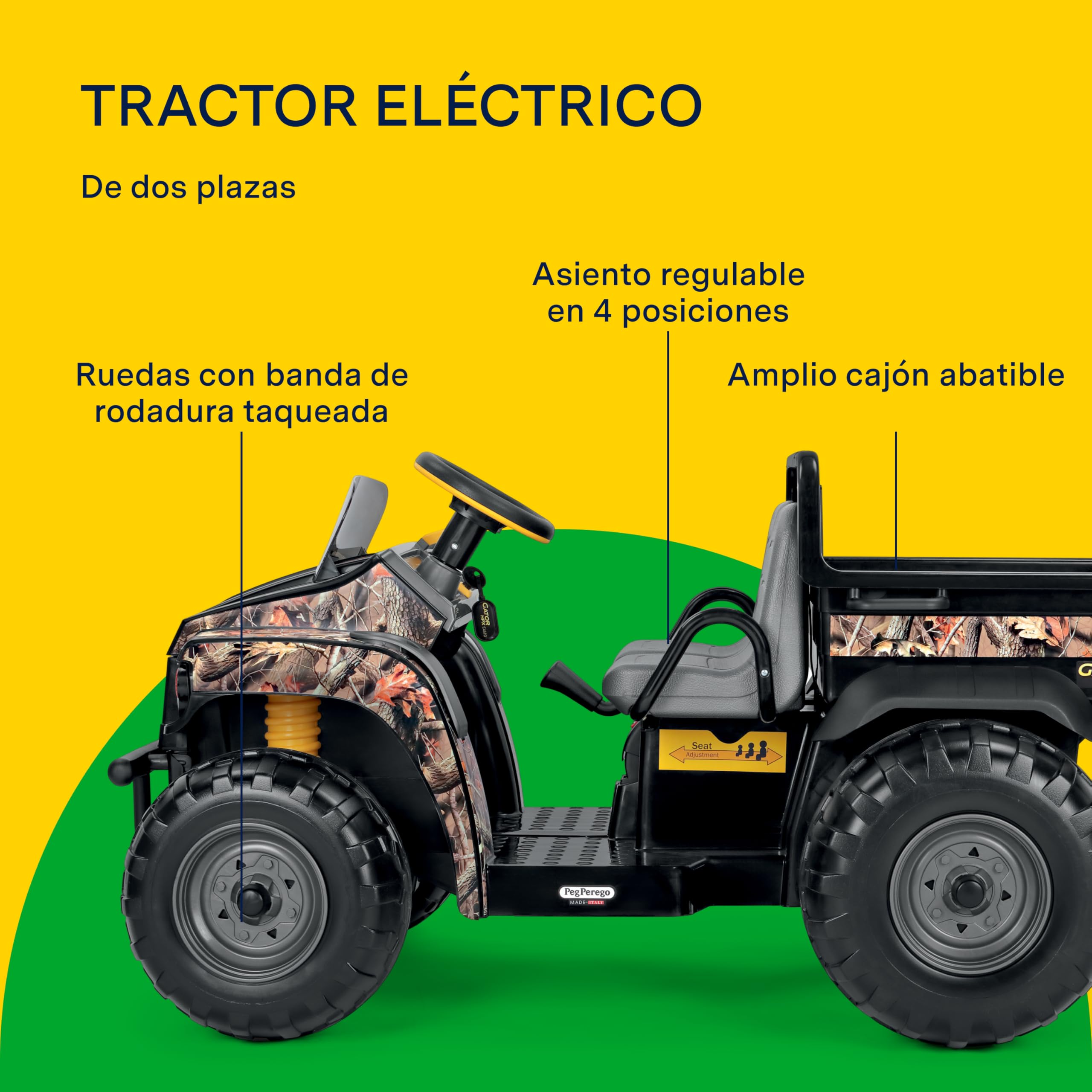 peg-perego-john-deere-gator-hpx-camo-tractor-el-ctrico-12v-2-plazas image 3