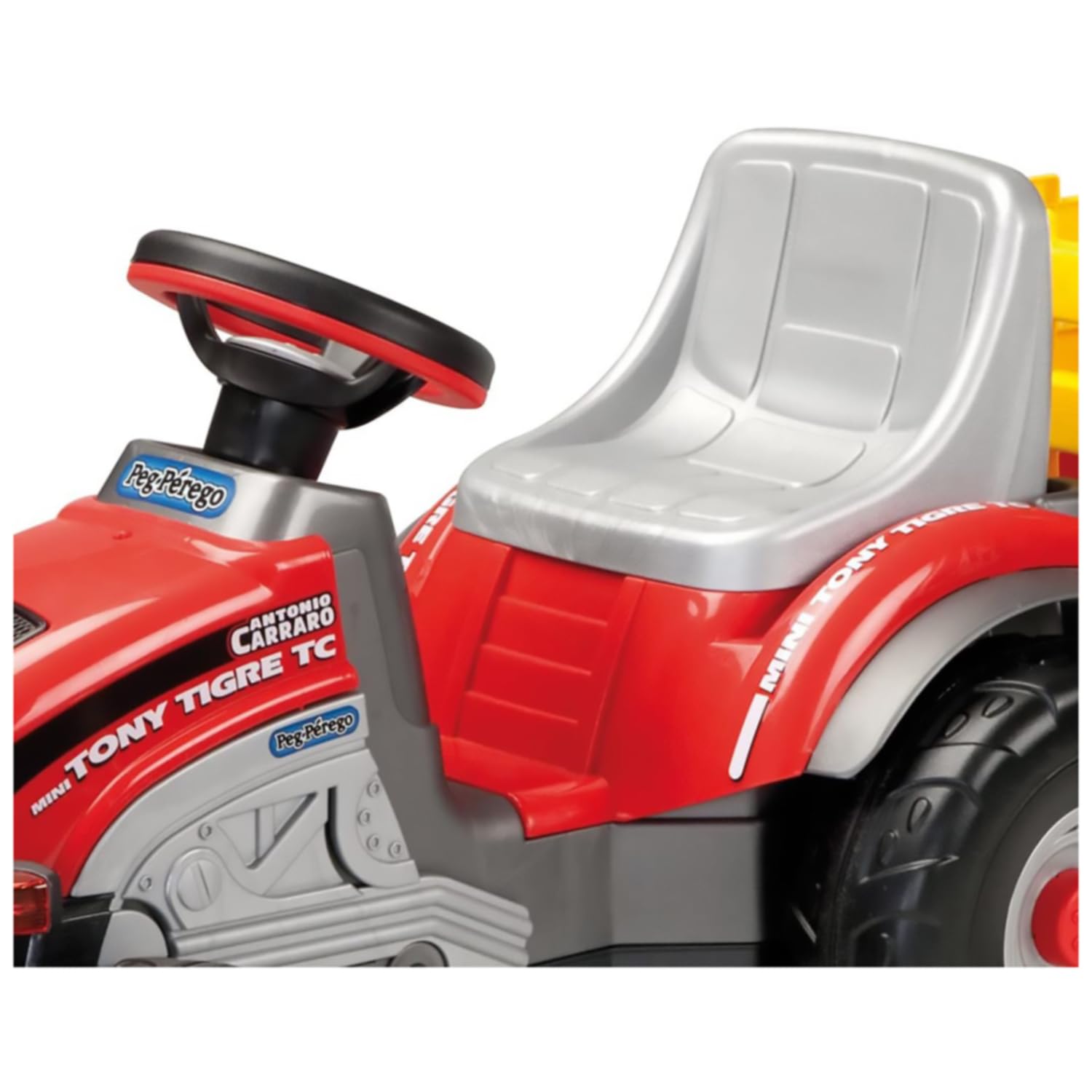 peg-perego-mini-tony-tigre-tractor-de-pedales-con-remolque image 2