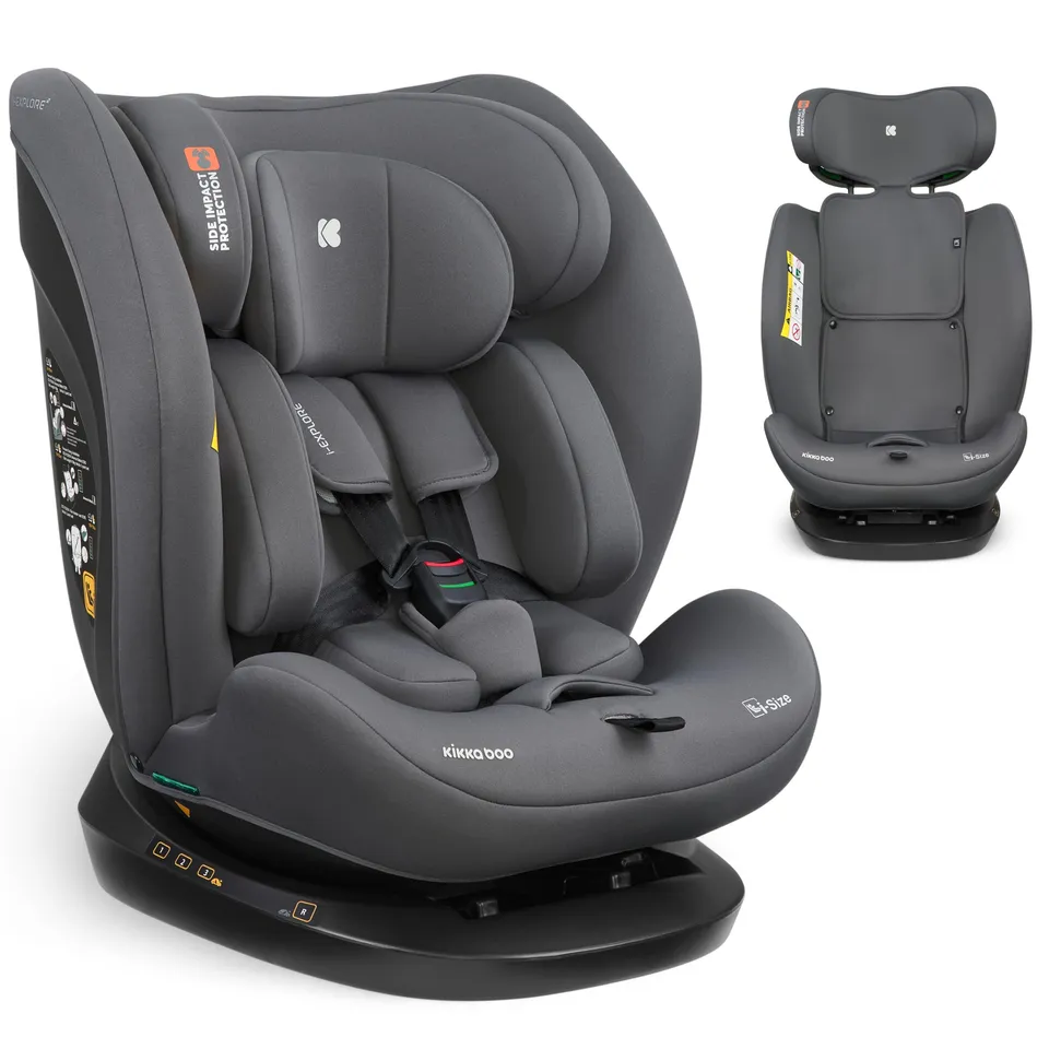 kikkaboo-i-explore-2-silla-coche-i-size-40-150-cm-sin-isofix-grey image 1