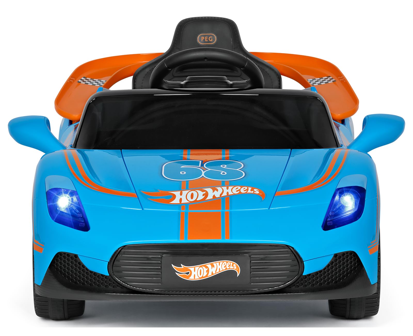 peg-perego-hot-wheels-rc-coche-el-ctrico-teledirigido-12v-con-mando-luces-sonido image 2