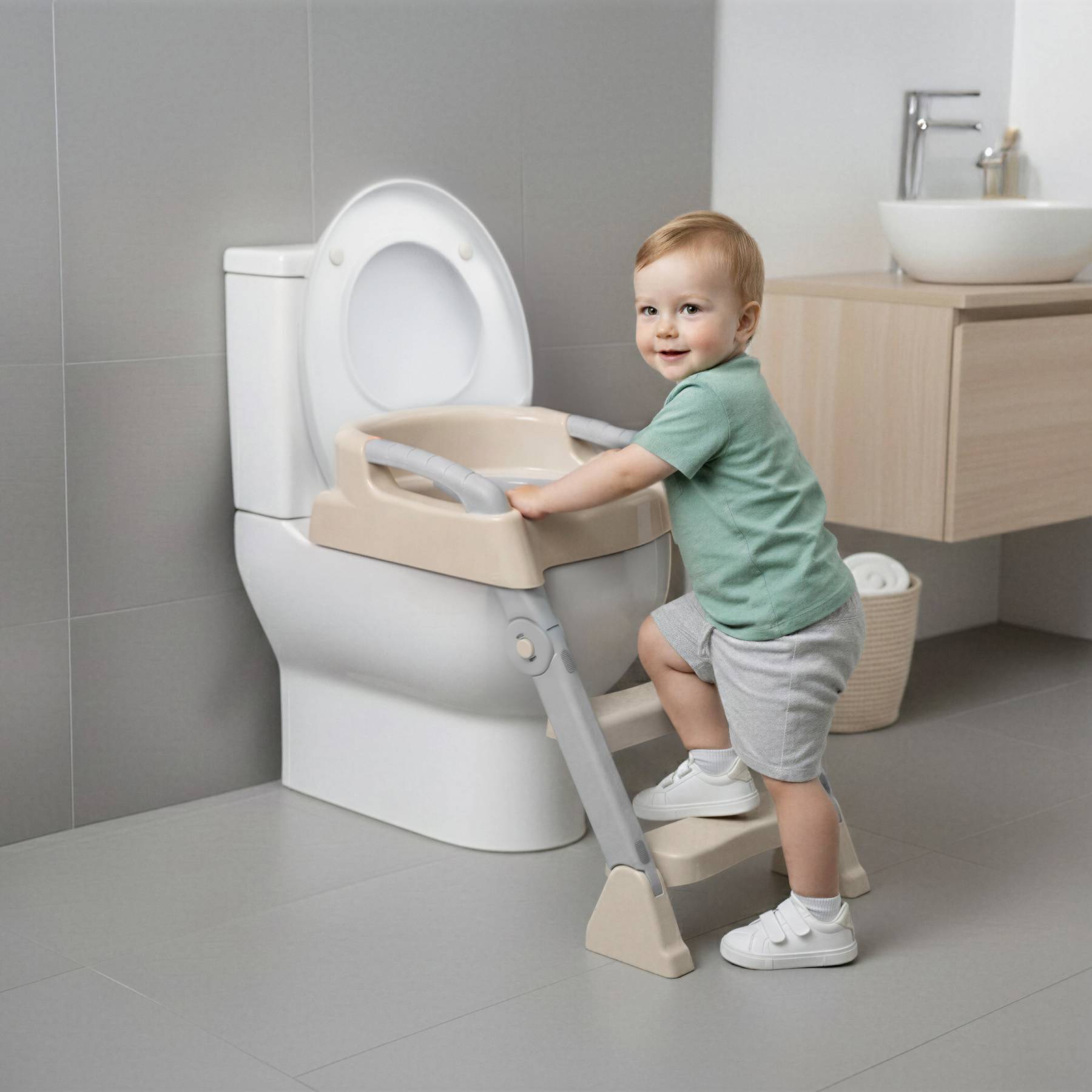 prinsel-potty-2-en-1-duna-entrenador-con-escalera image 2