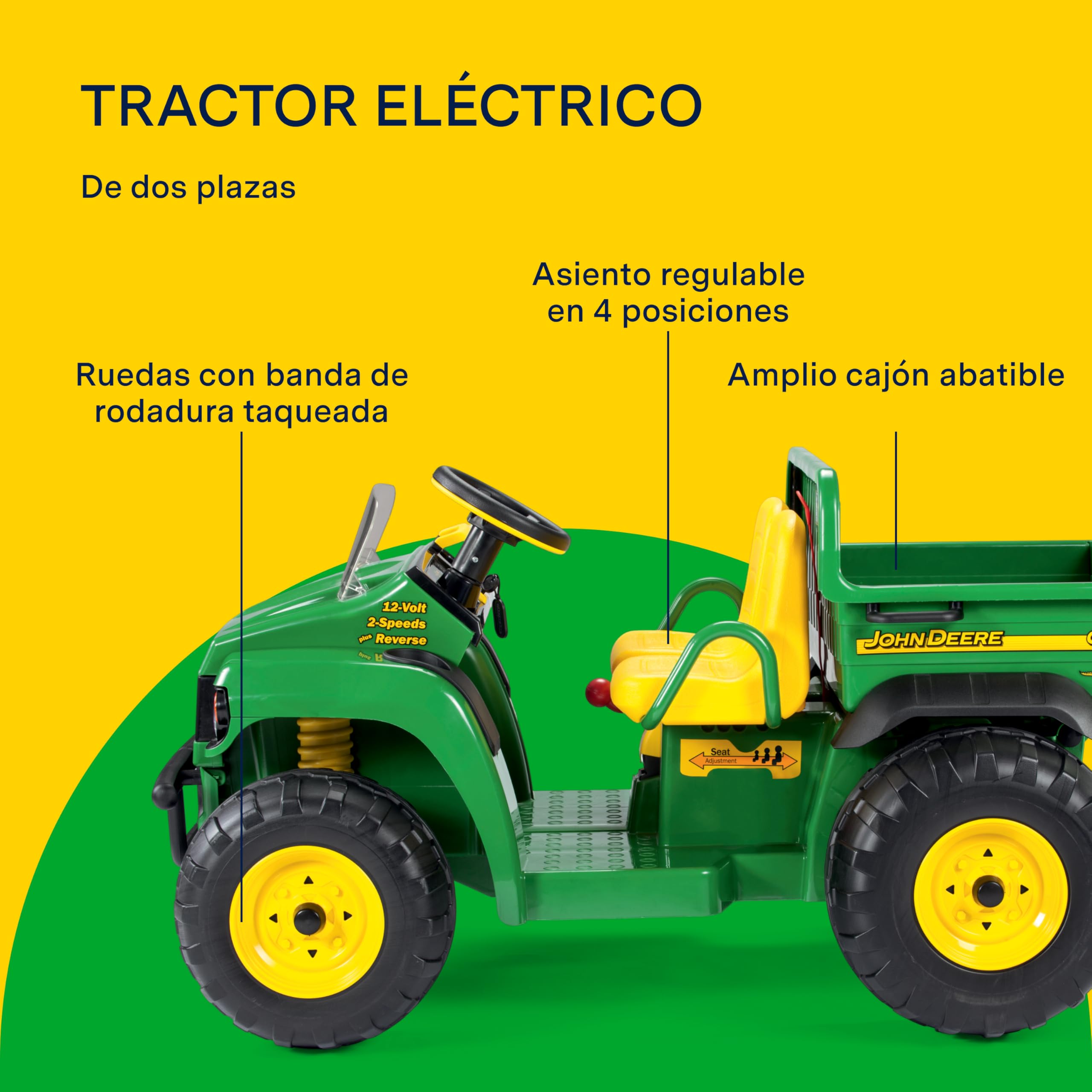 peg-perego-john-deere-gator-hpx-tractor-el-ctrico-12v-2-plazas image 4