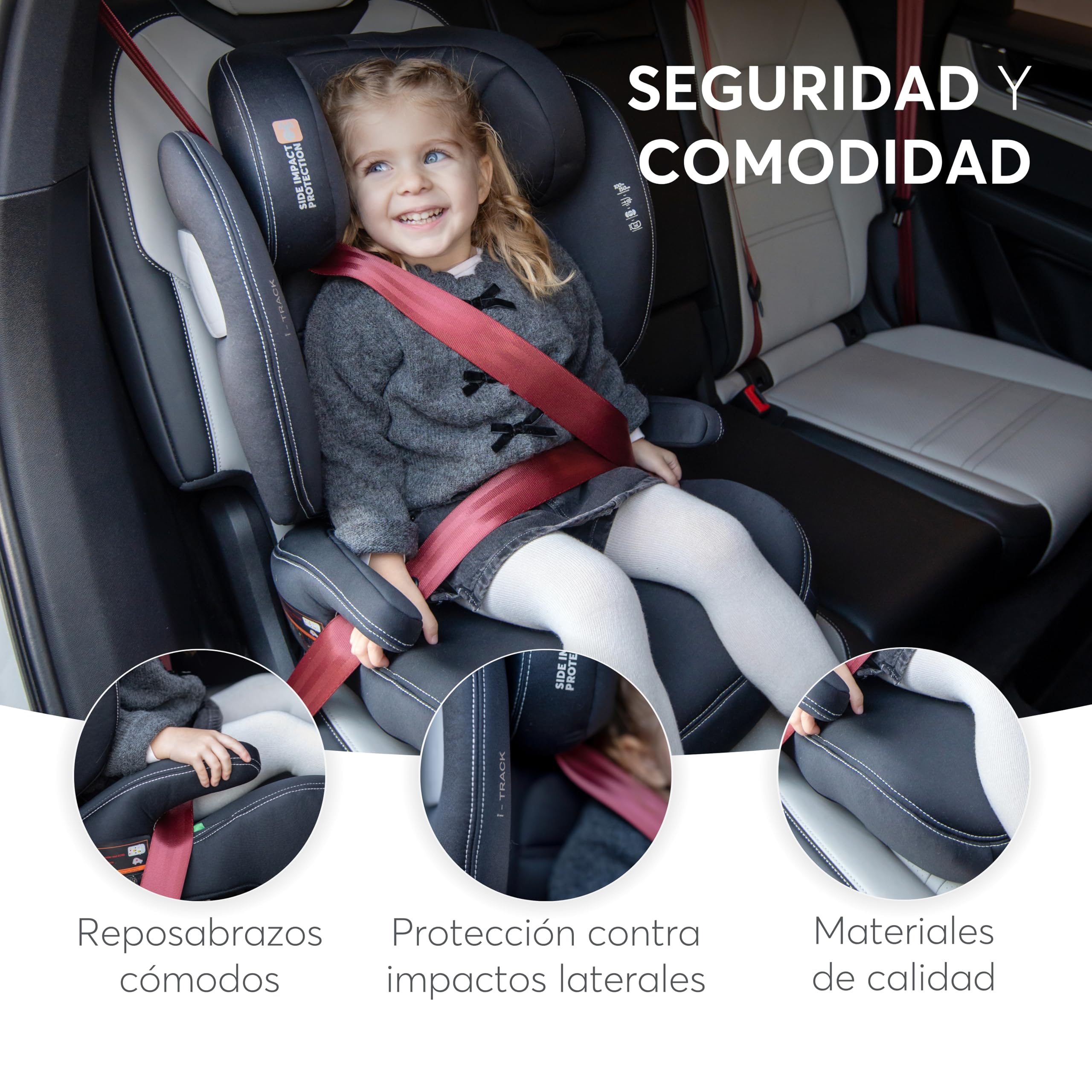 kikkaboo-i-track-silla-coche-grupo-2-3-isofix-gris-100-150-cm image 7