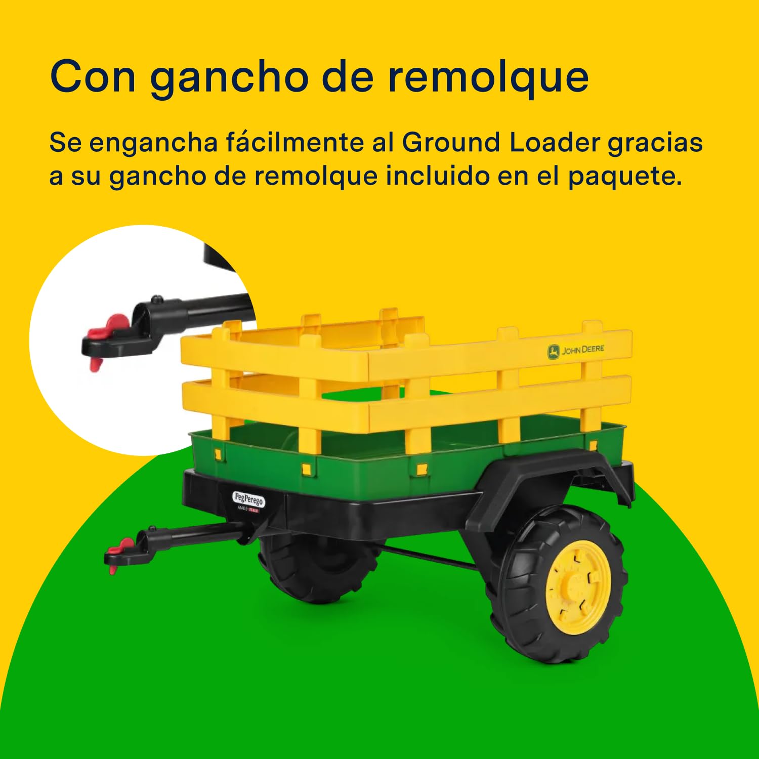peg-perego-john-deere-dual-force-trailer-remolque-de-dos-ruedas-para-tractor-el- image 3