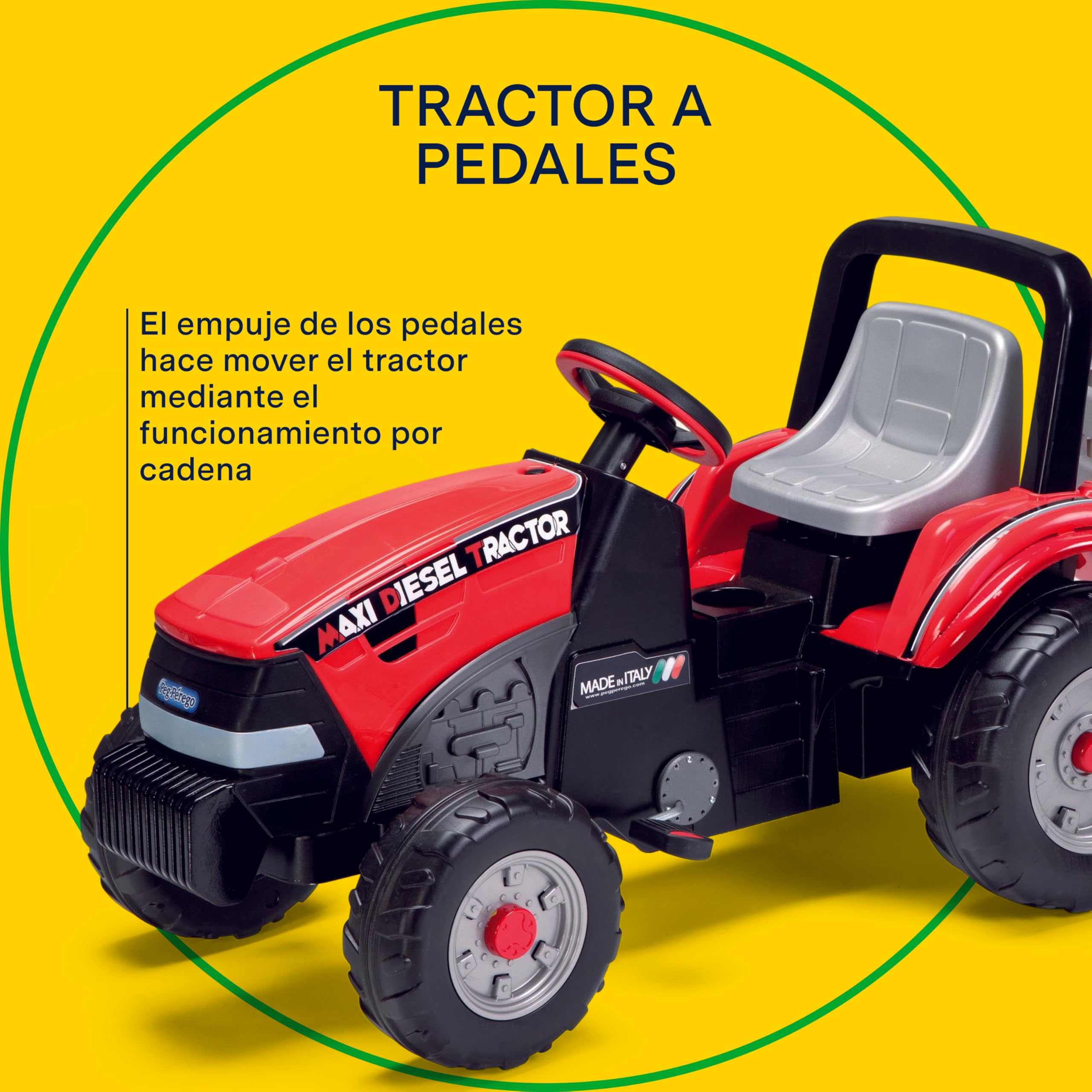 peg-perego-maxi-diesel-tractor-de-pedales-con-remolque-a-partir-de-2-a-os image 4