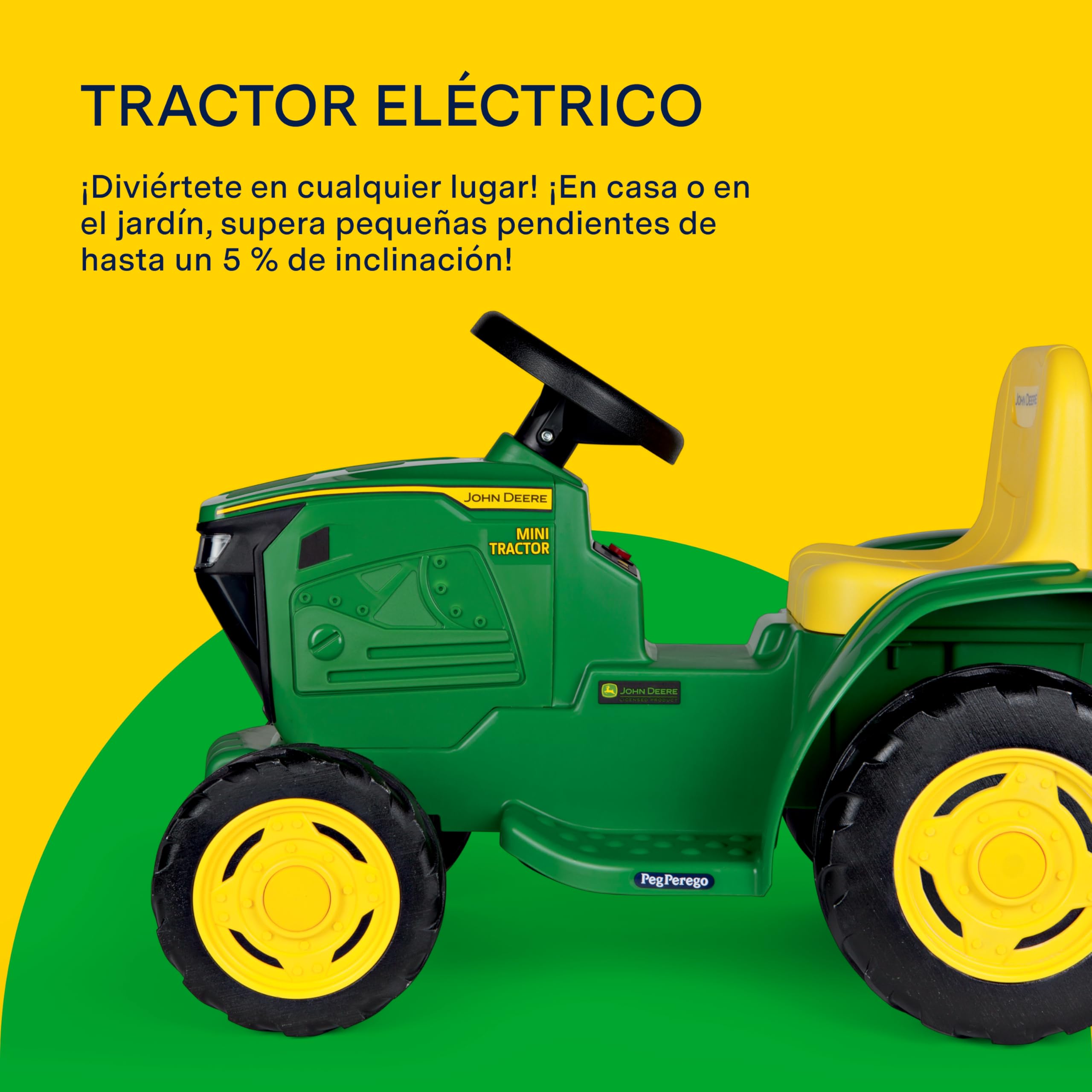 peg-perego-john-deere-mini-tractor-6v-tractor-el-ctrico-montable-desde-1-a-o image 3