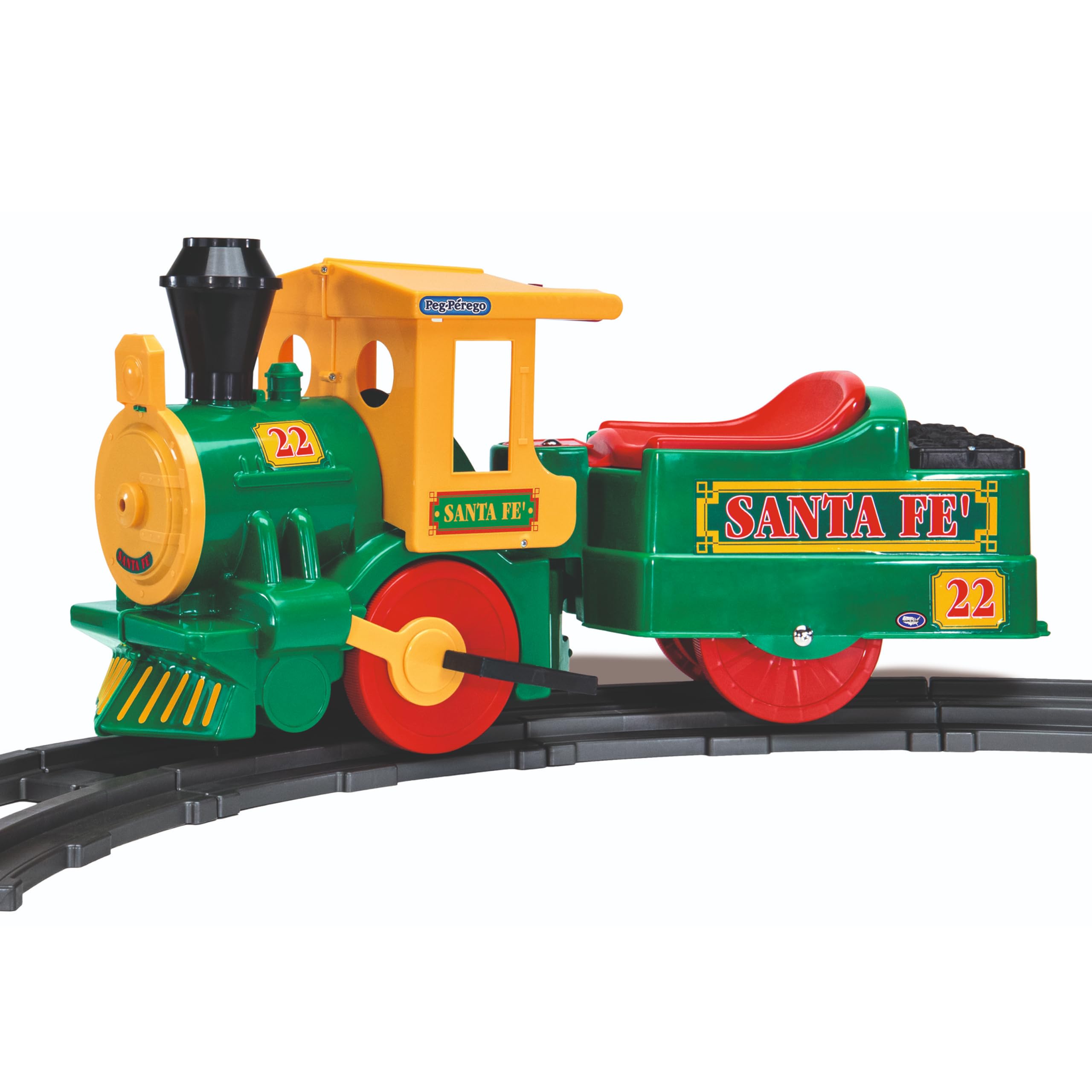 peg-perego-santa-f-train-tren-el-ctrico-montable-6v-con-12-ra-les image 1