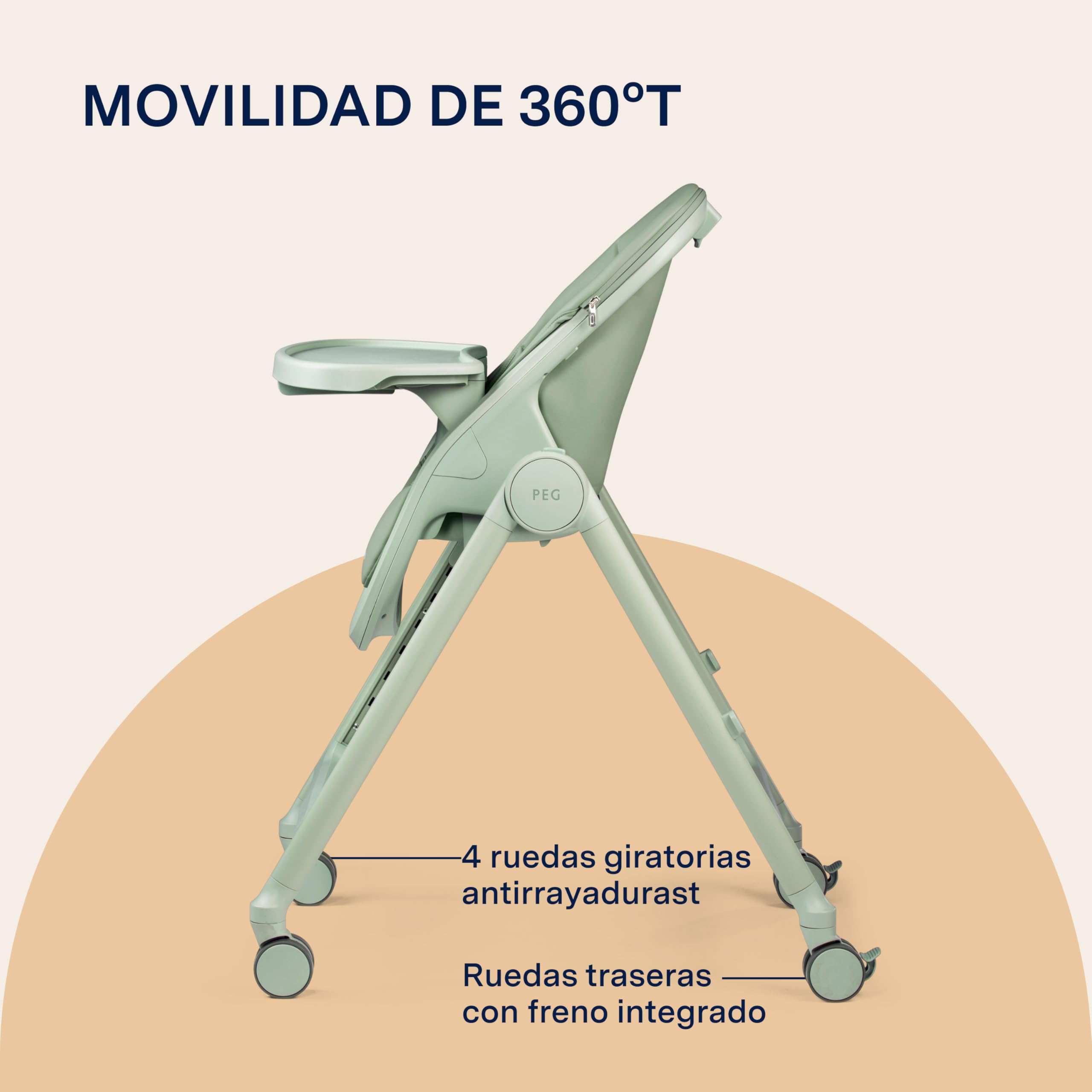peg-perego-living-trona-evolutiva-3-en-1-sage-0-3-a-os image 6