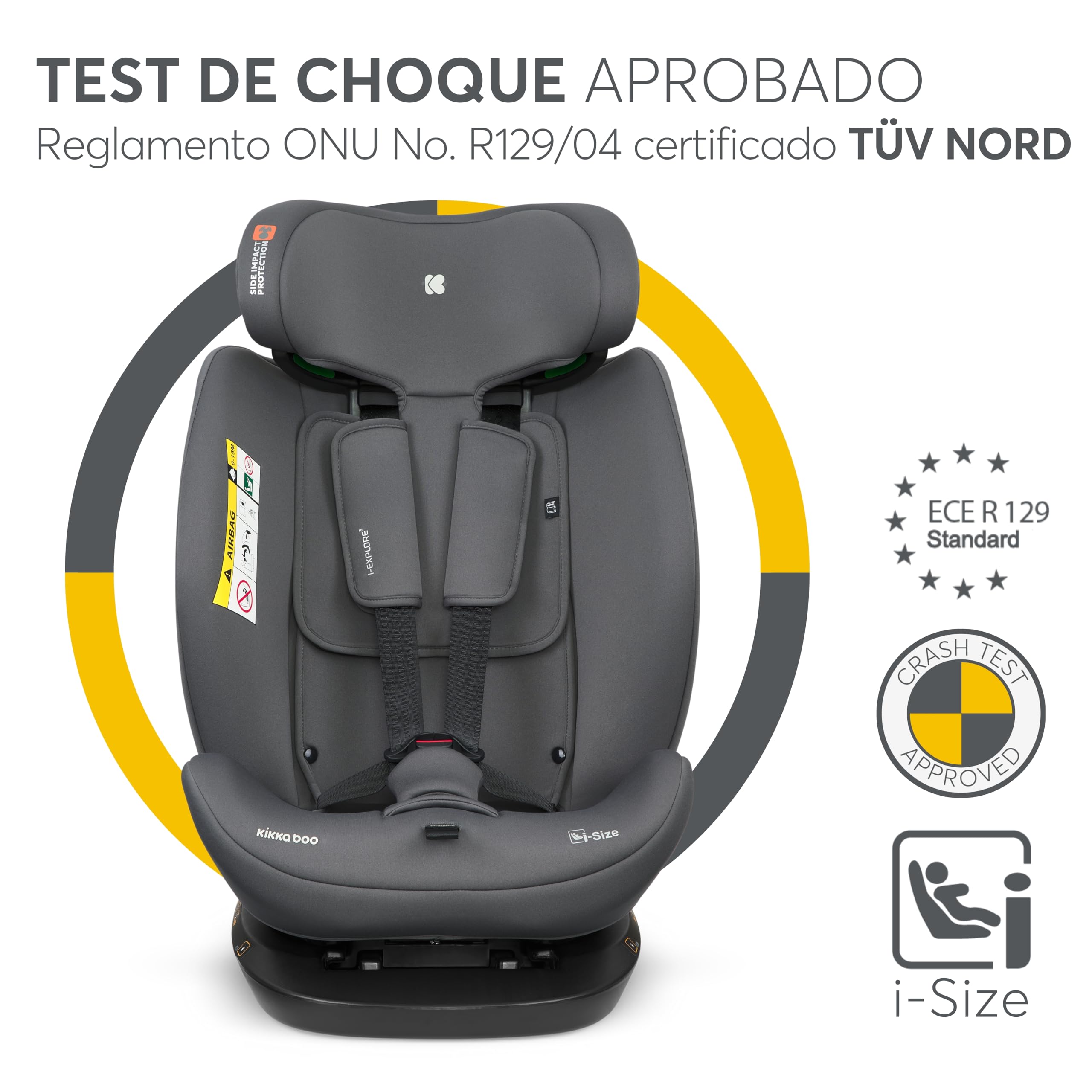 kikkaboo-i-explore-2-silla-coche-i-size-40-150-cm-sin-isofix-grey image 3