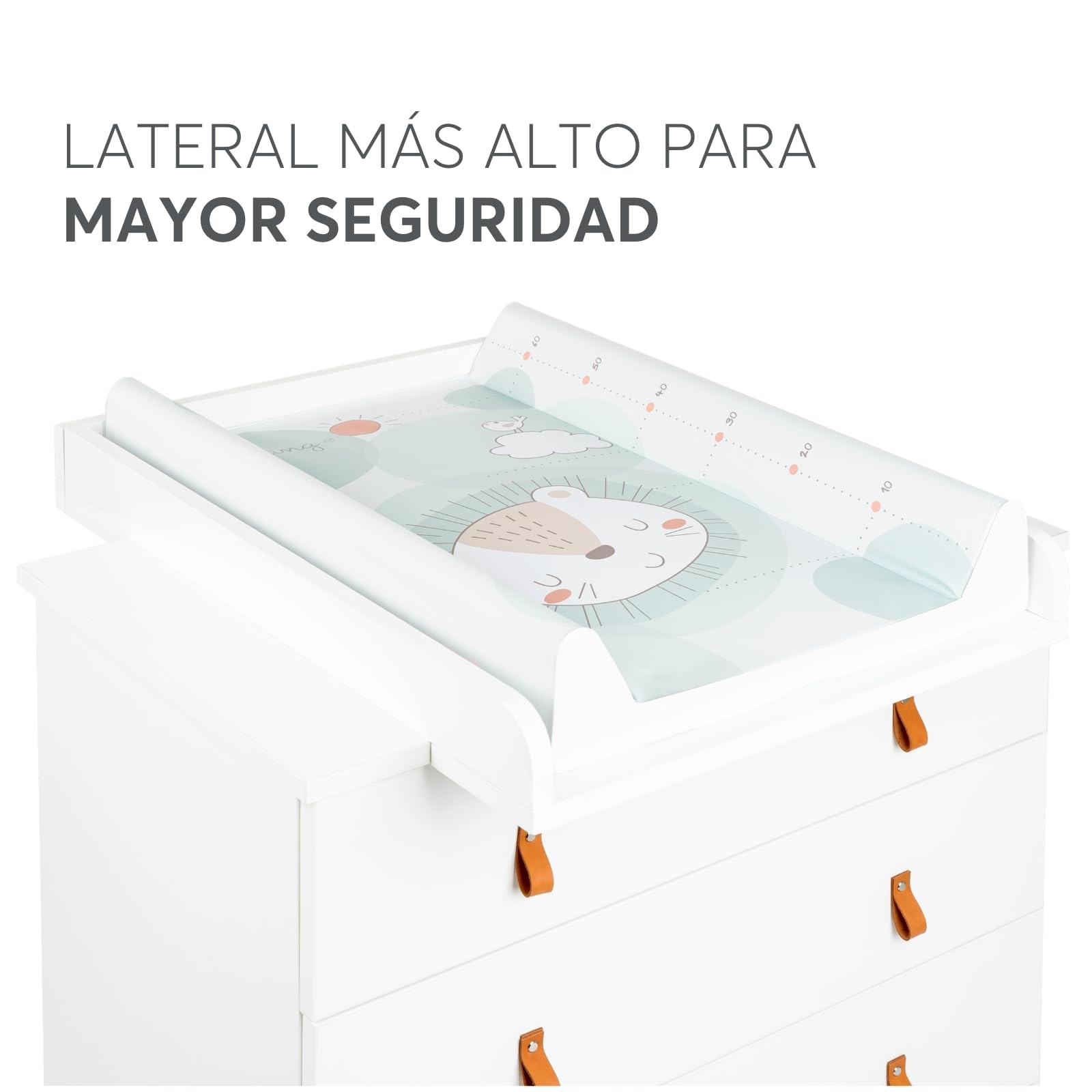 kikkaboo-jungle-king-cambiador-impermeable-80x50-cm-verde-menta image 2
