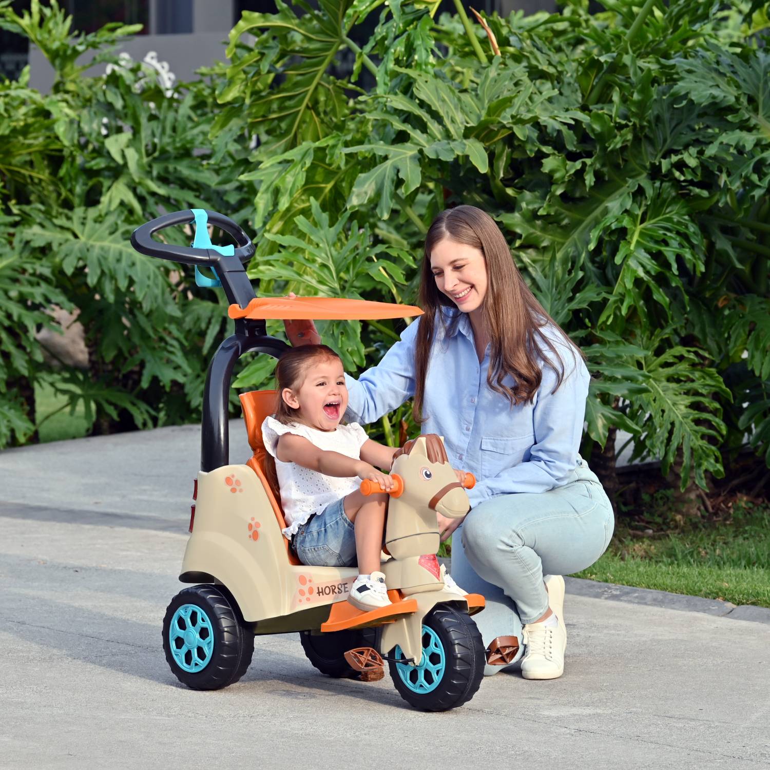 prinsel-super-trike-2-en-1-caballito-triciclo-push-car image 3
